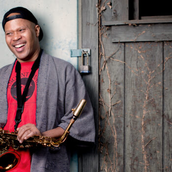 Allentown, Pennsylvania - September 13, 2014: Steve Coleman practices in his backyard on Saturday September 13, 2014 in Allentown, Pennsylvania.